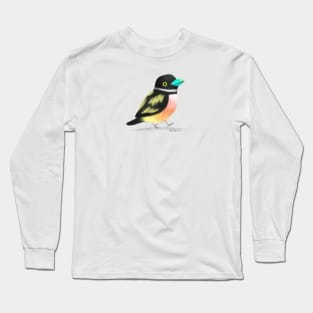 Black and Yellow Broadbill Bird 2 Long Sleeve T-Shirt